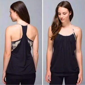 LuLuLemon athletica No Limits Black Tank Top